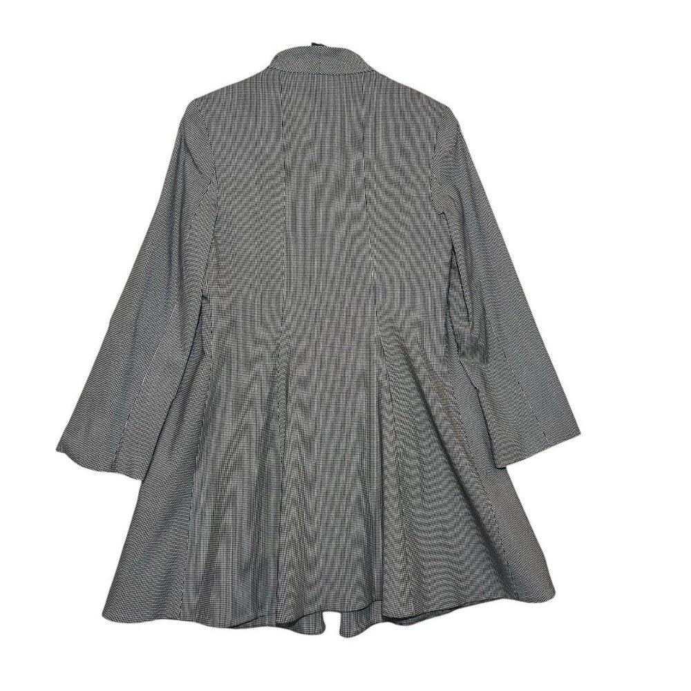 Estelle And Finn Coat Jacket Women's Y2K Size 10 Houndstooth Open Front Pads - Picture 3 of 10
